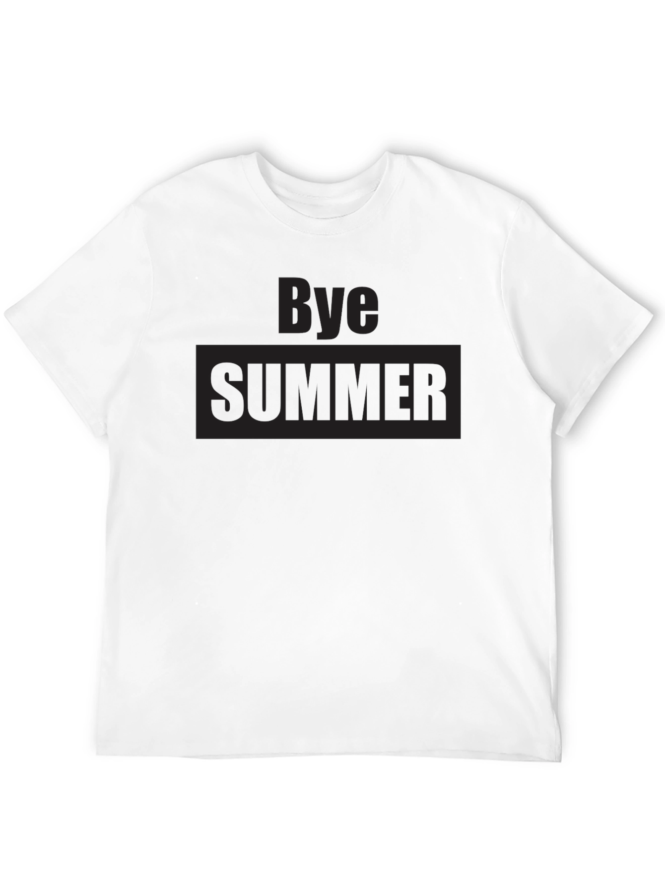 Bye Summer Graphic T-Shirt - Casual Mens Tee