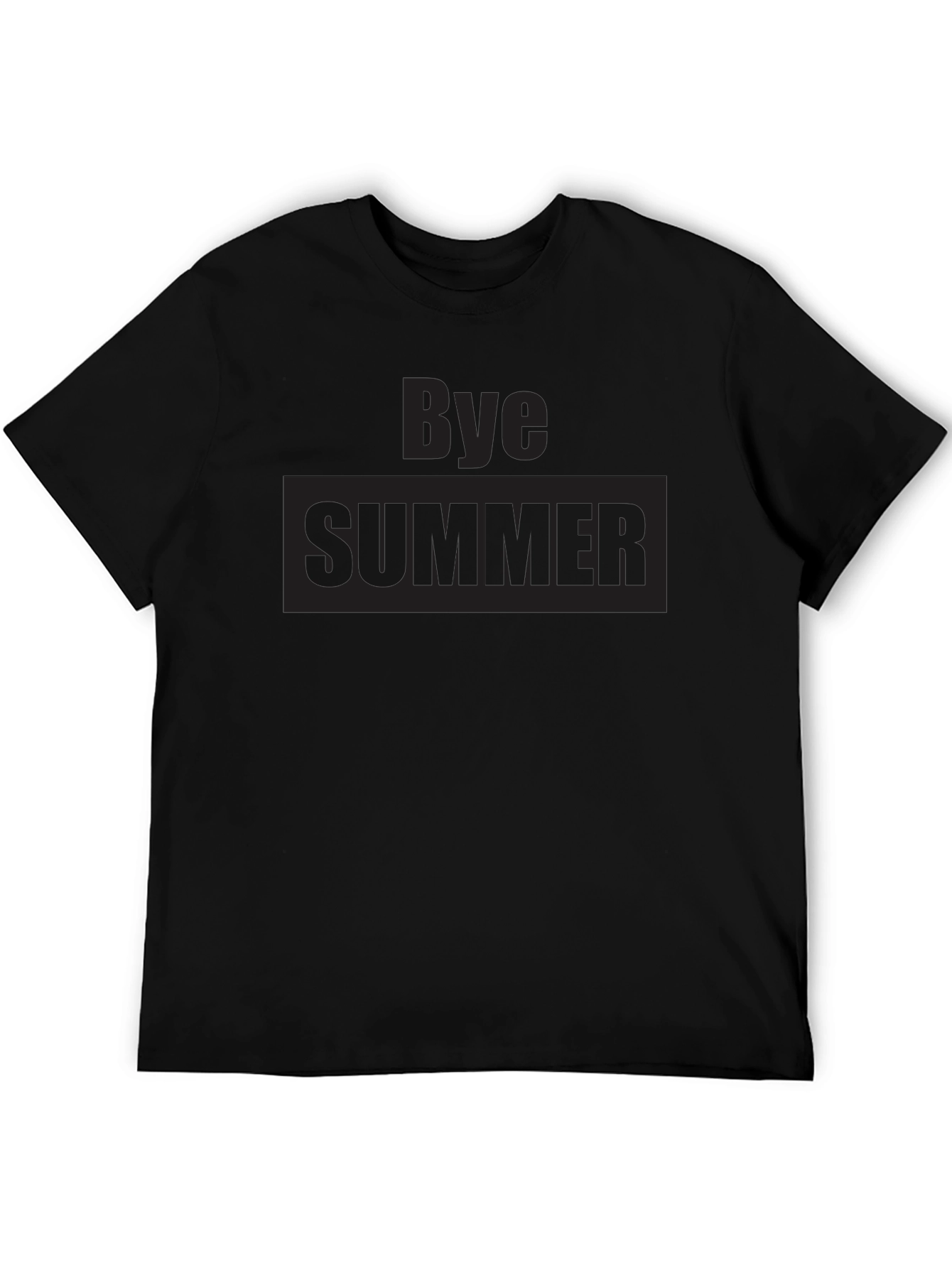 Bye Summer Graphic T-Shirt - Casual Mens Tee