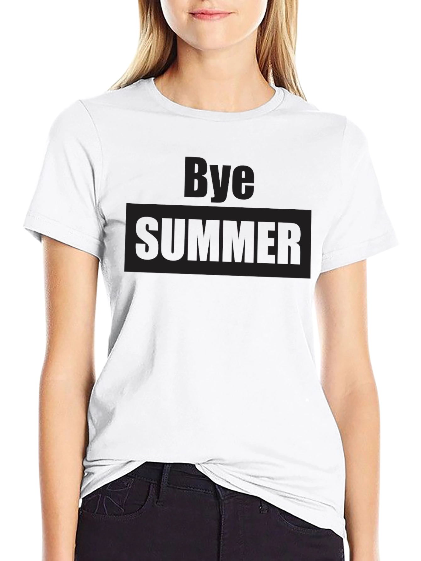 Bye Summer Graphic T-Shirt - Casual Mens Tee