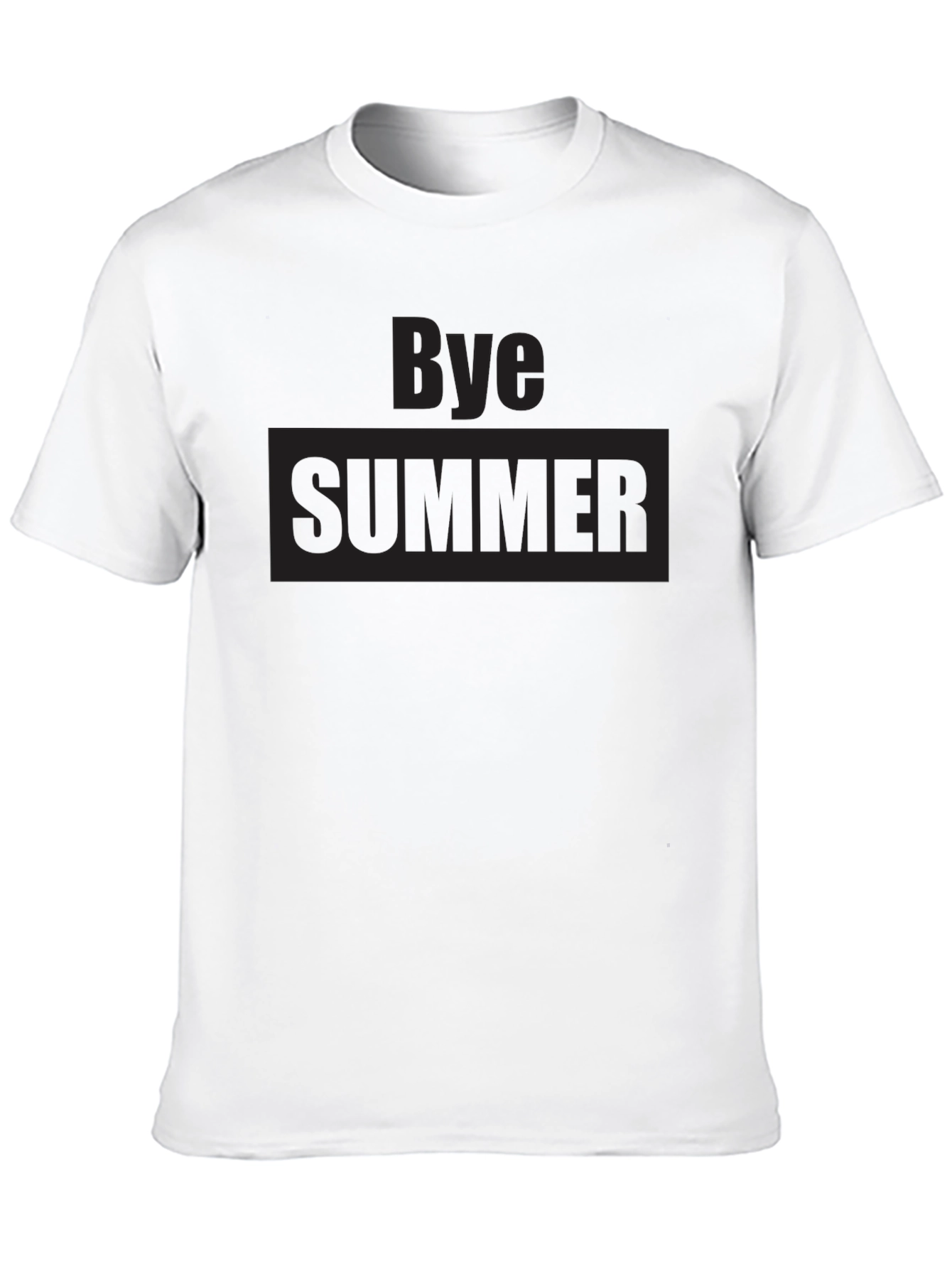 Bye Summer Graphic T-Shirt - Casual Mens Tee
