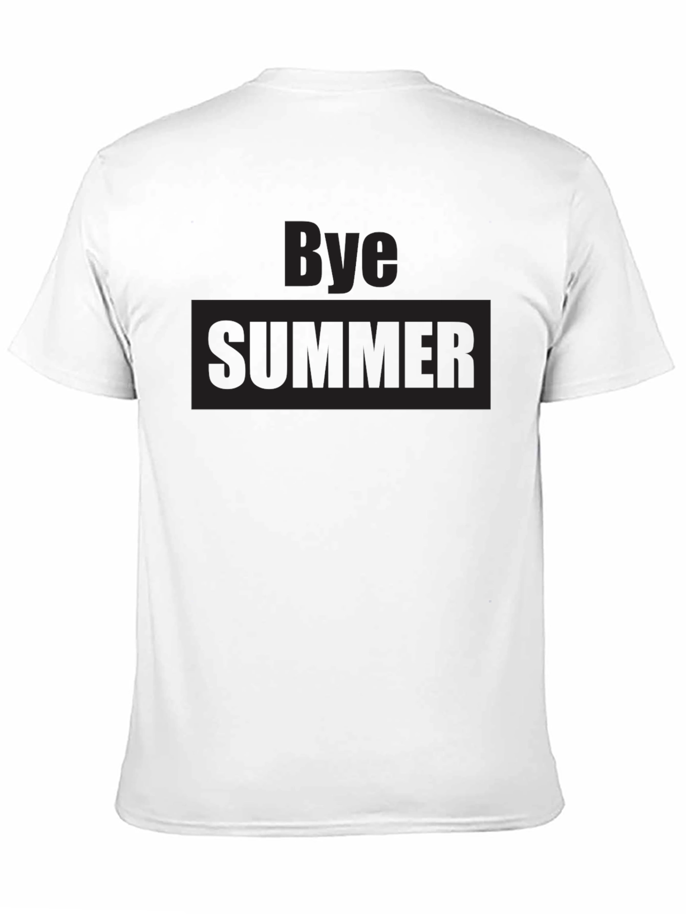 Bye Summer Graphic T-Shirt - Casual Mens Tee