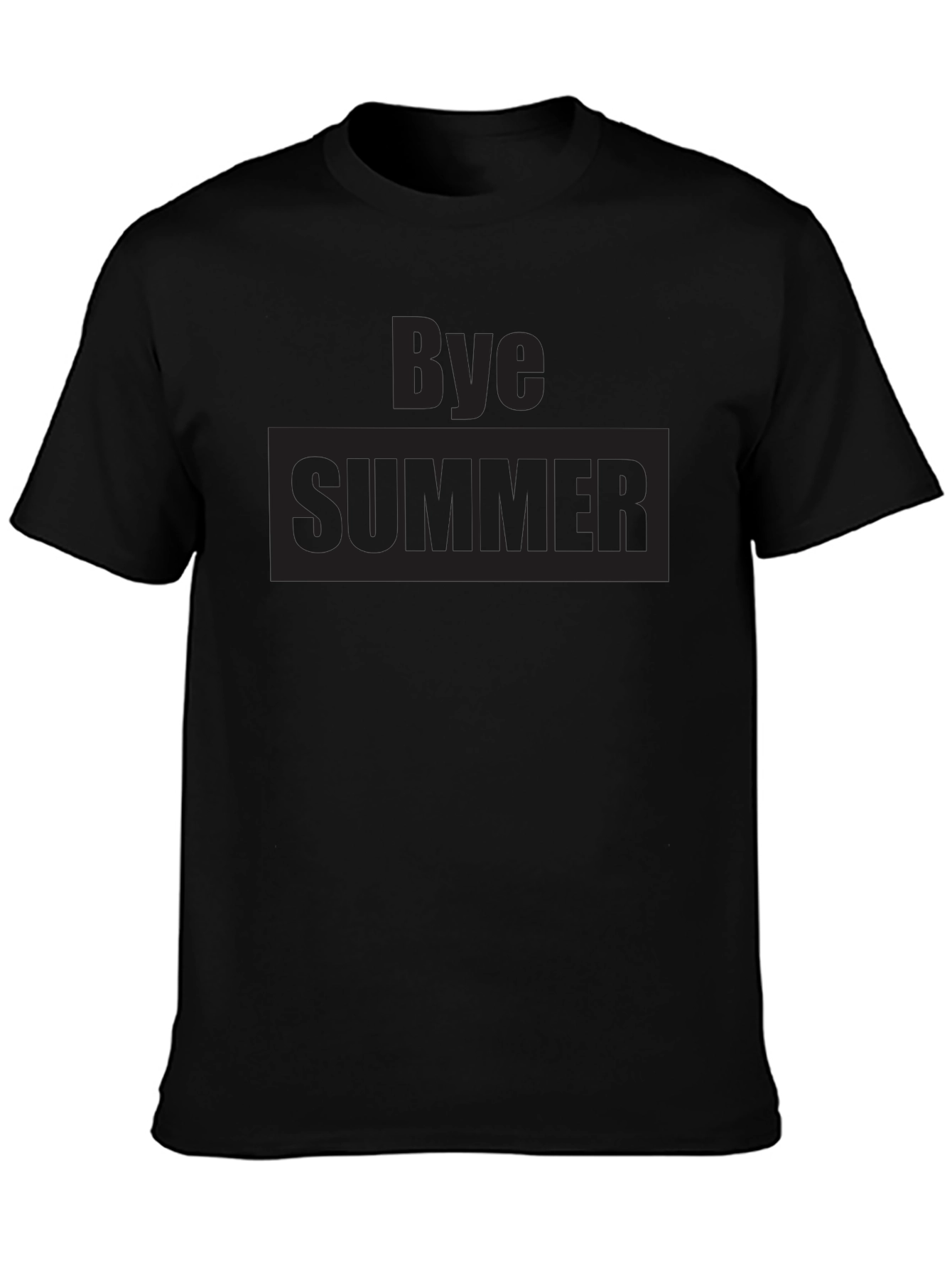Bye Summer Graphic T-Shirt - Casual Mens Tee
