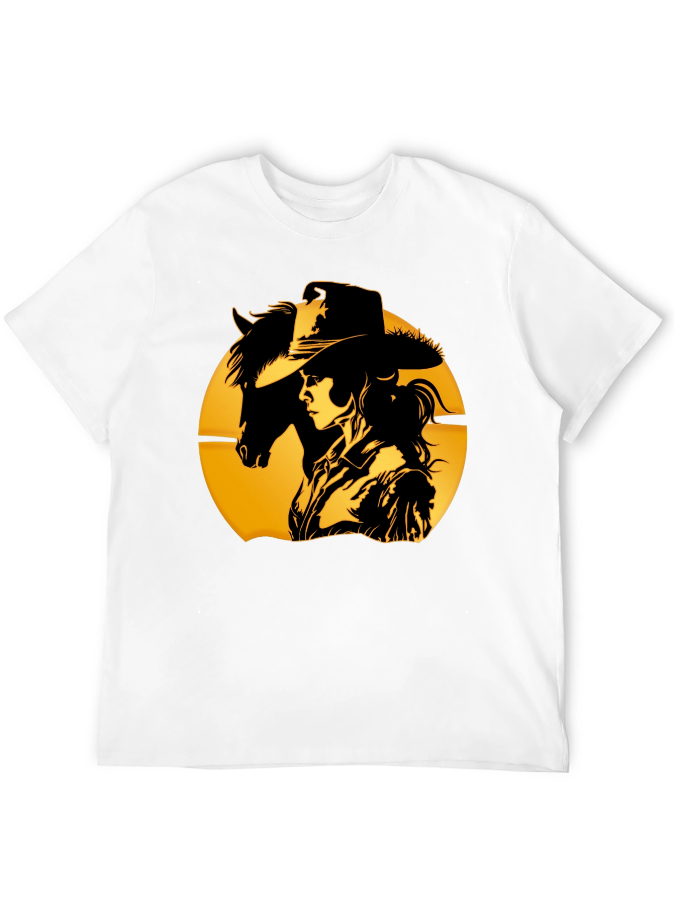 Cowgirl & Horse T-Shirt - Western Graphic Tee
