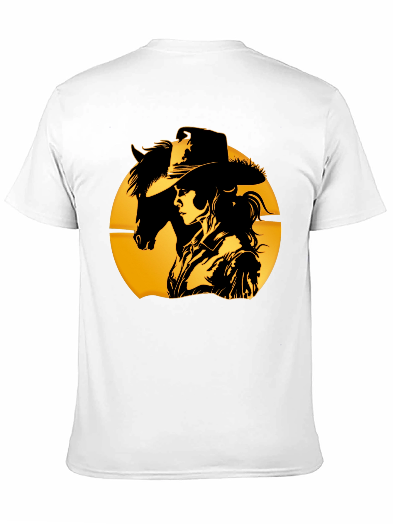 Cowgirl & Horse T-Shirt - Western Graphic Tee