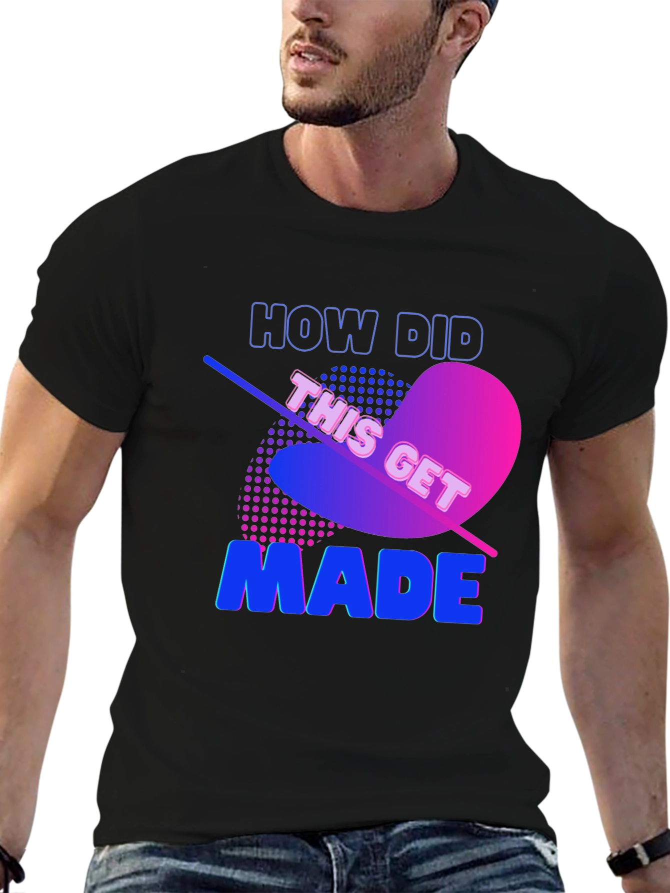 How Did This Get Made? Black Graphic Tee