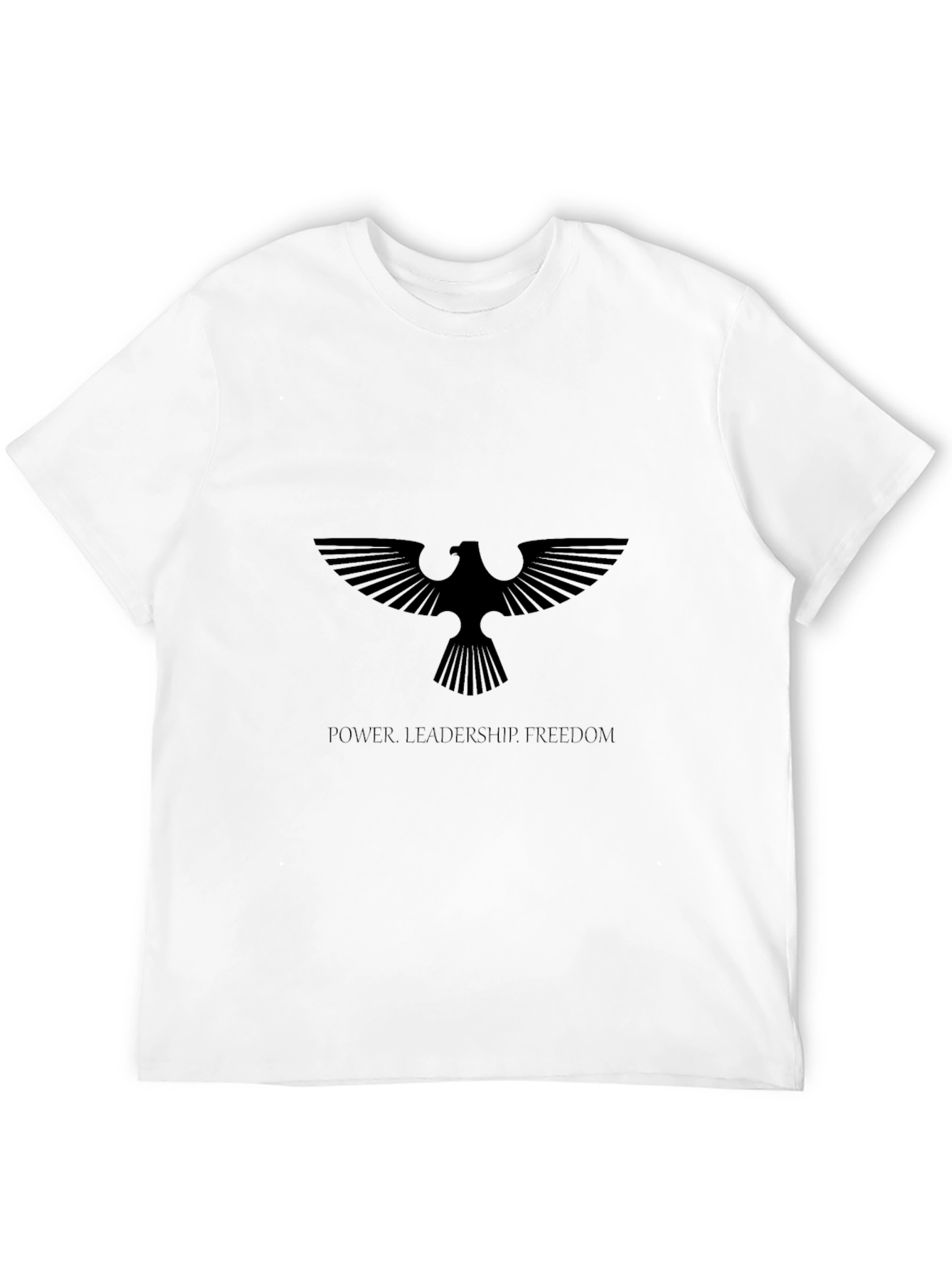 Eagle Emblem Black T-Shirt - Power Leadership Freedom