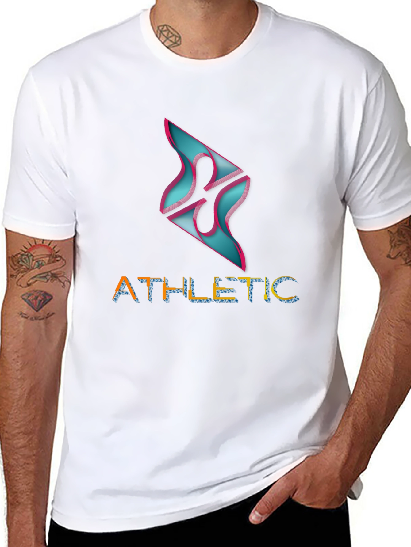 Athletic Graphic Tee - Modern Design