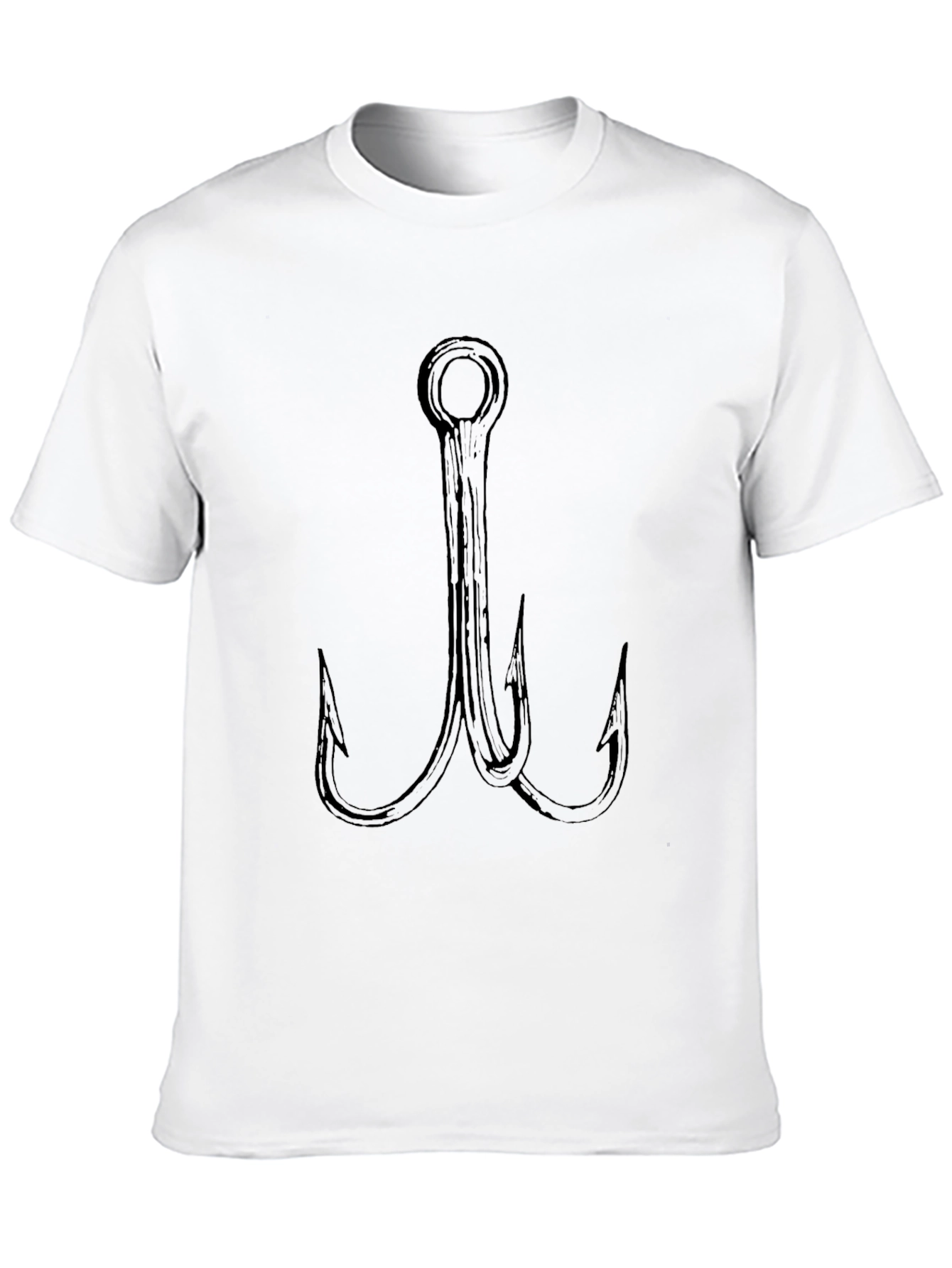Triple Hook Graphic Tee - Black Casual Shirt