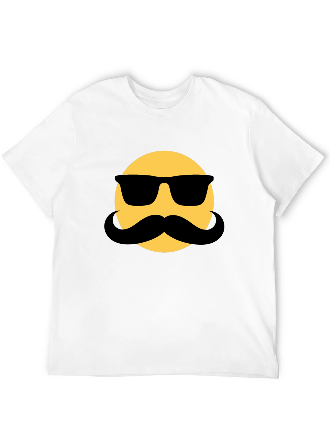 Cool Dude Emoji T-Shirt - Black Cotton Blend