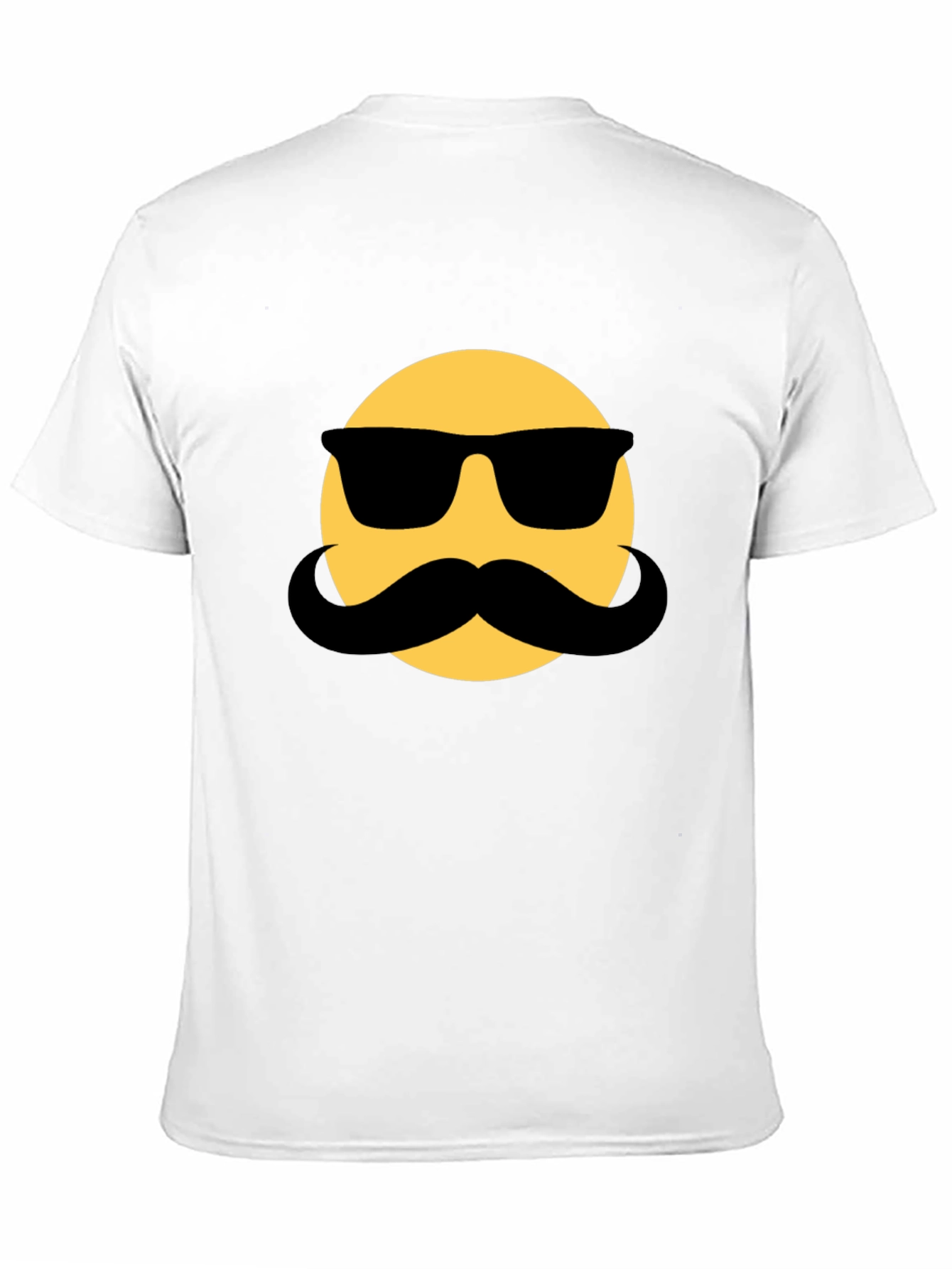 Cool Dude Emoji T-Shirt - Black Cotton Blend