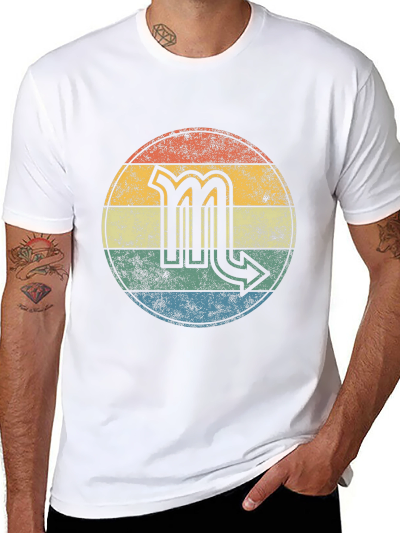 Retro Scorpio Zodiac Sign T-Shirt