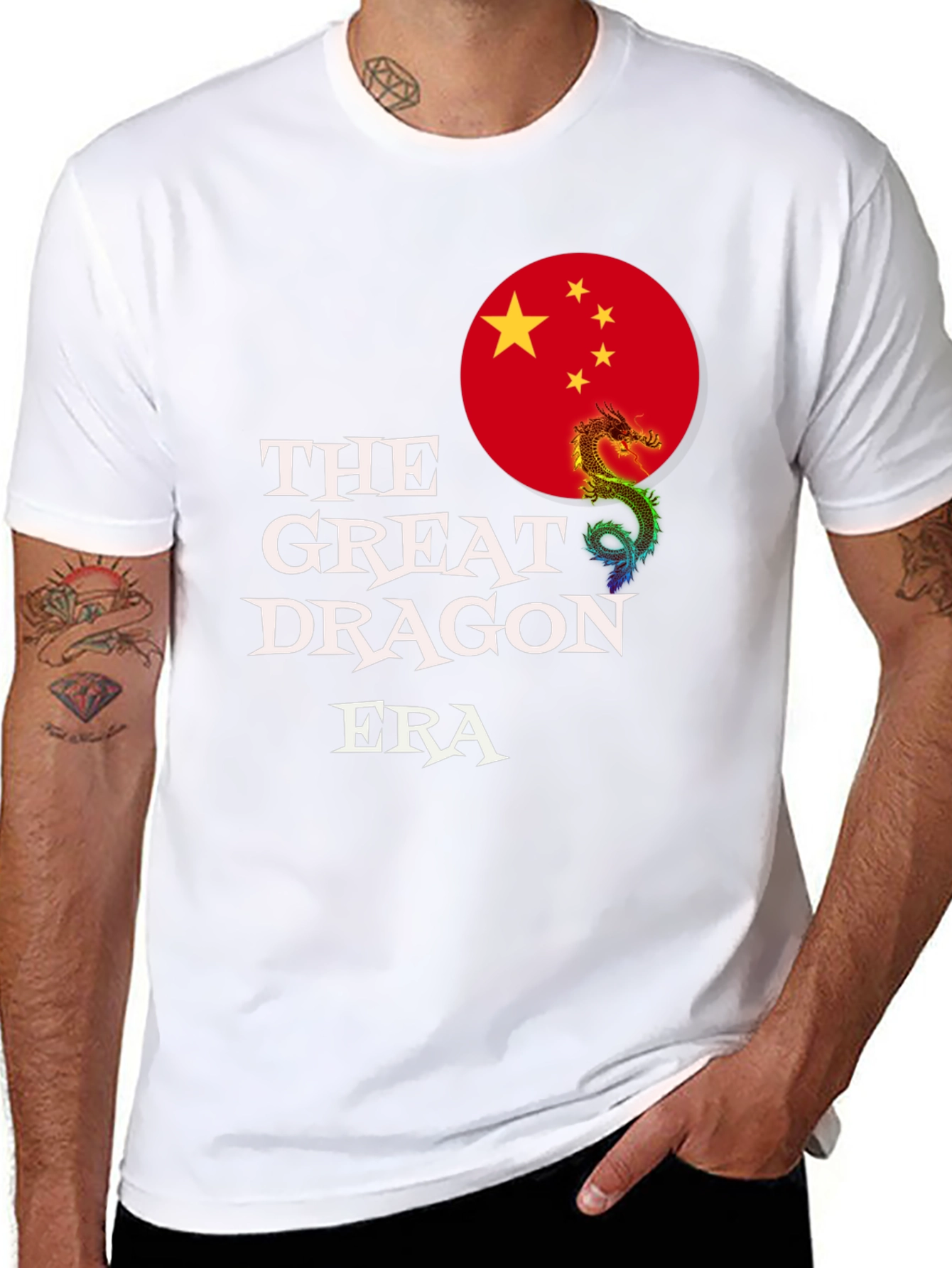 The Great Dragon Era T-Shirt - Black Graphic Tee
