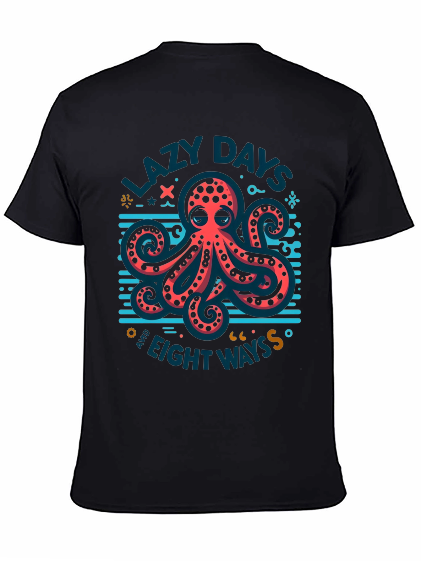 Lazy Days Octopus T-Shirt - Eight Ways Graphic Tee
