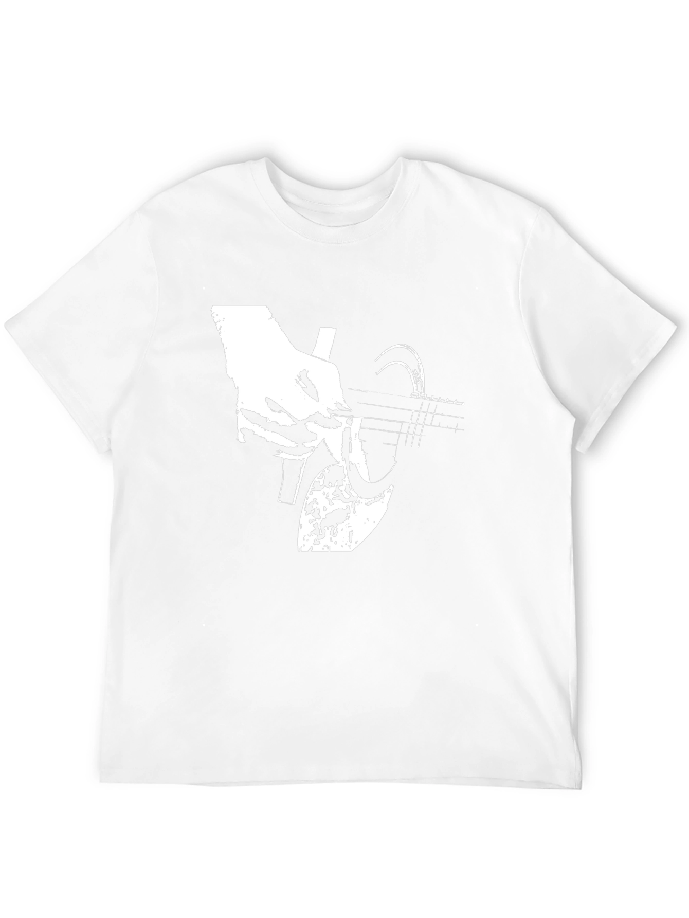 Guitar Player Graphic Tee - Black Casual Shirt