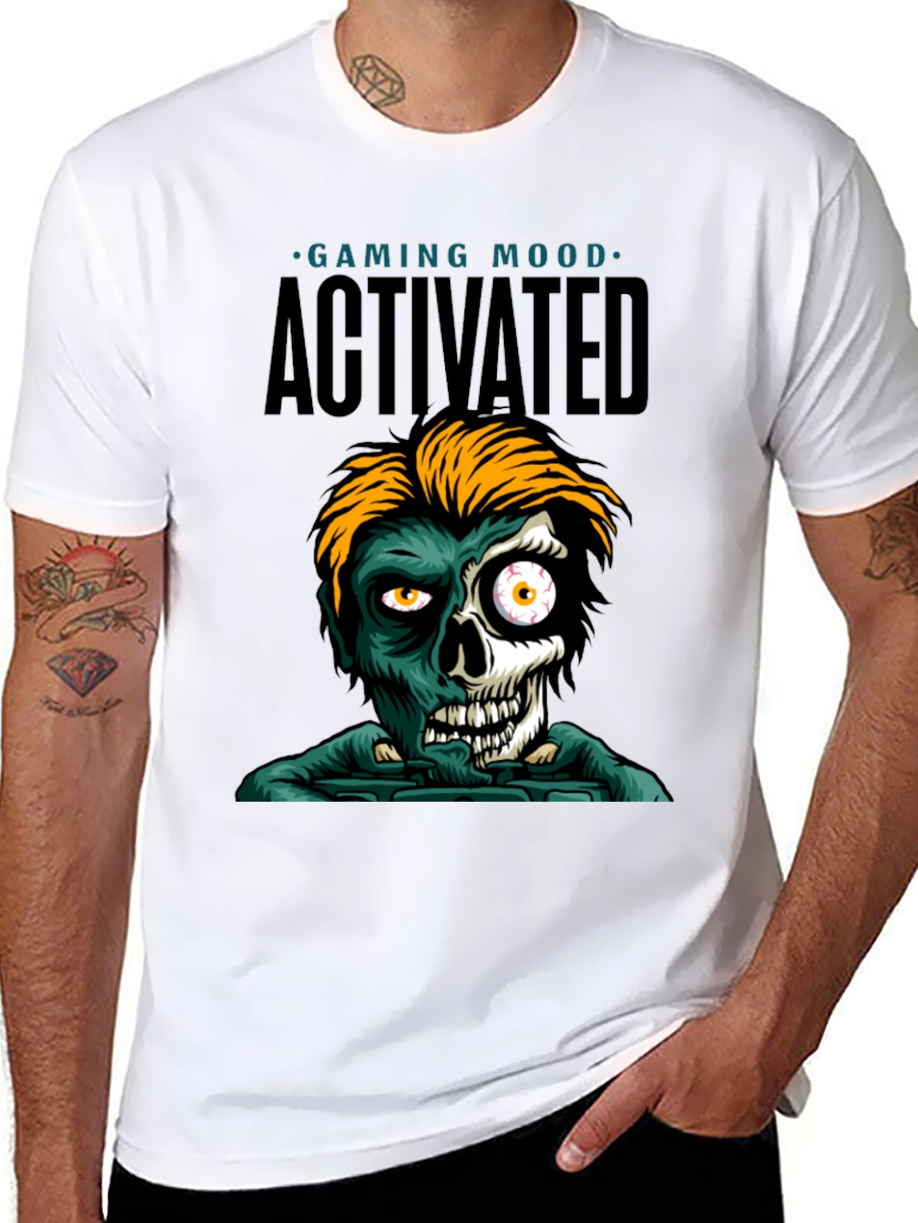 Gaming Mood Activated Zombie Graphic Tee