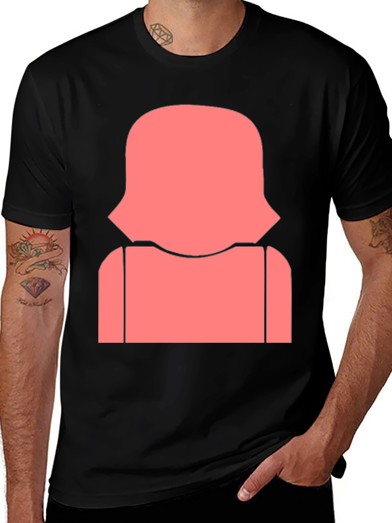 Abstract Silhouette Graphic Tee - Unisex Soft Cotton Shirt