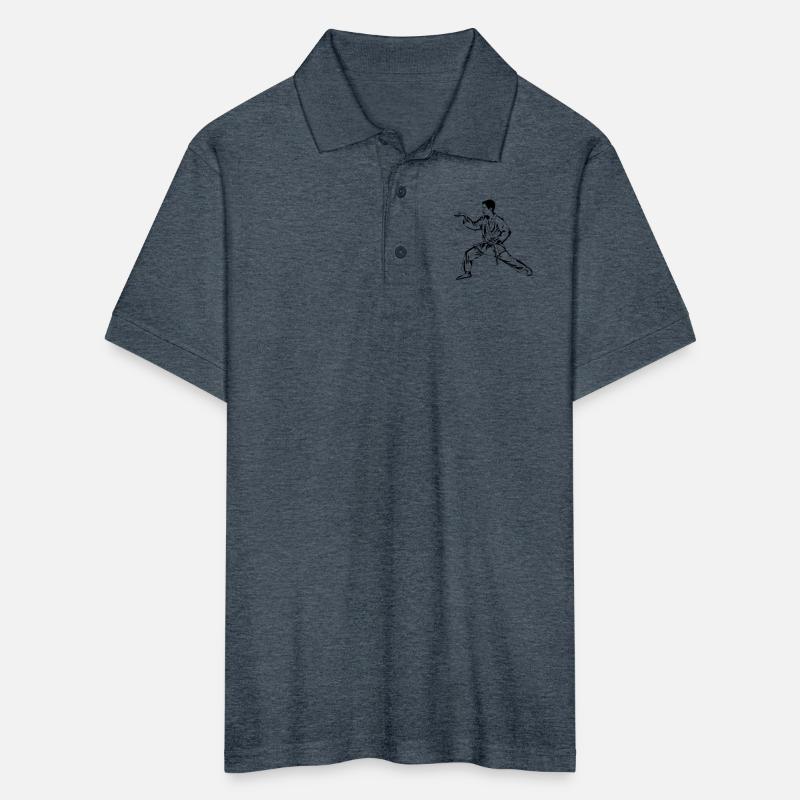 karateka in single color
