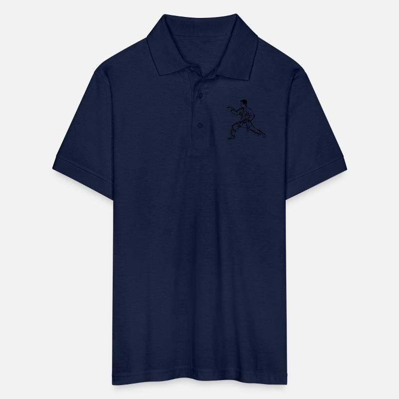 karateka in single color