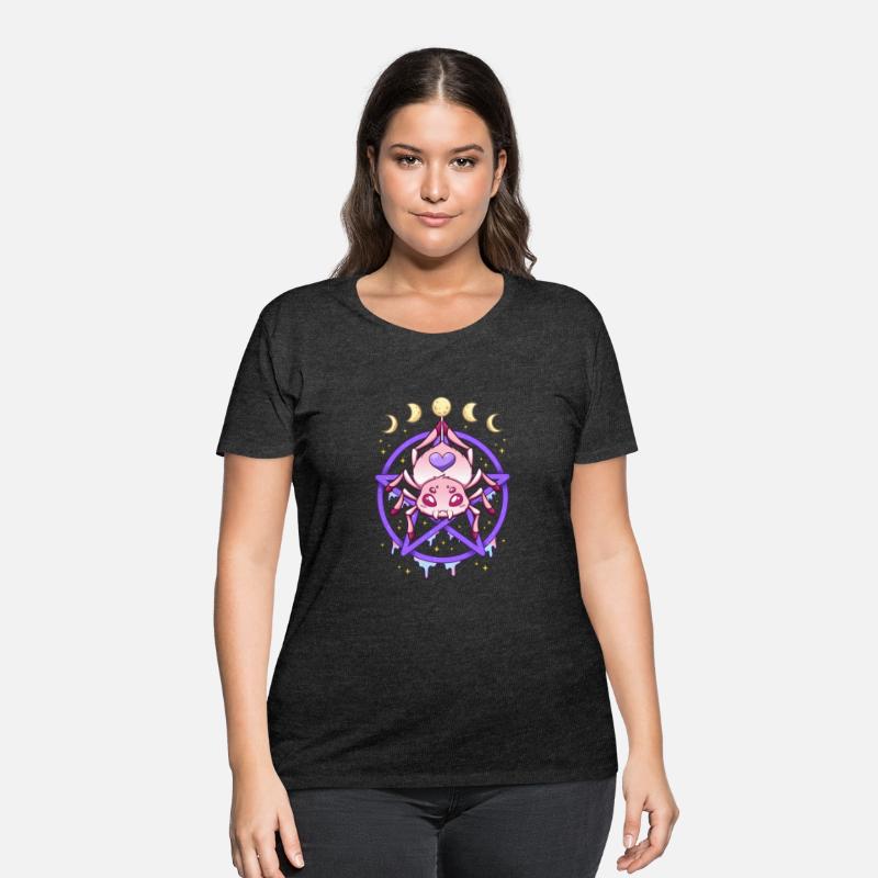 Kawaii Pastel Goth Creepy Pentacle Spider Pentagra