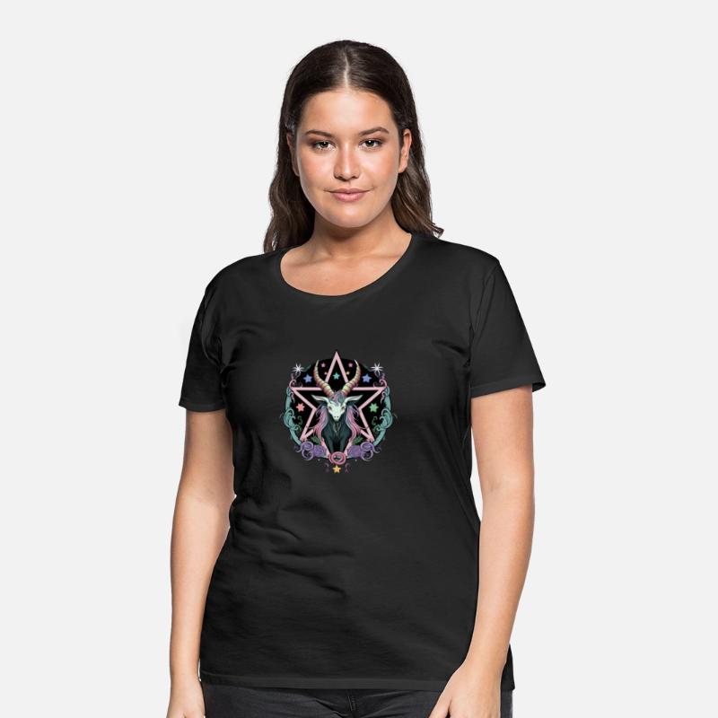 Kawaii Pastel Goth Cute Creepy Pentacle Baphomet G