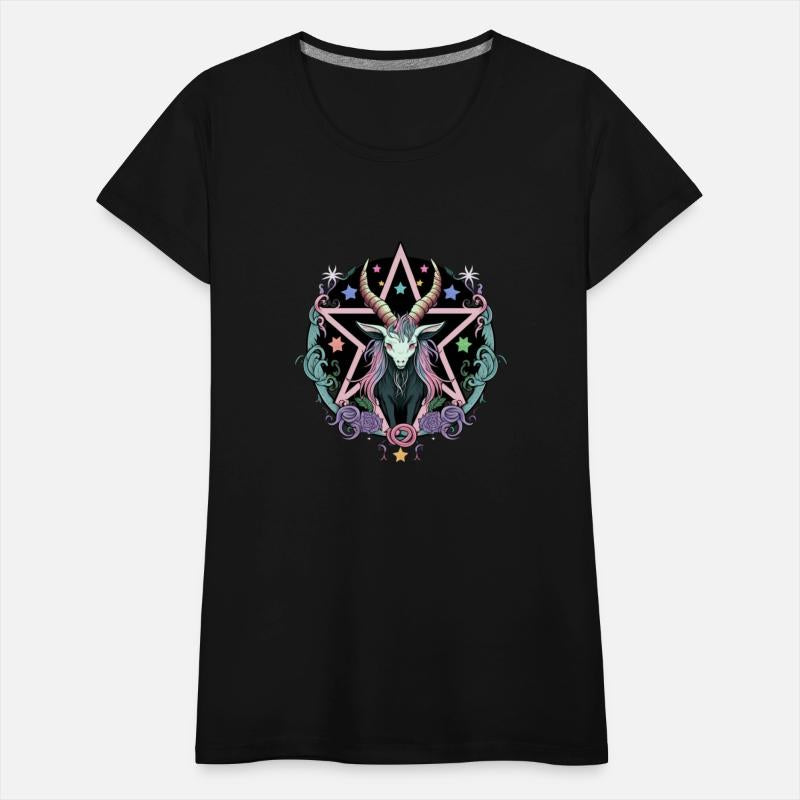 Kawaii Pastel Goth Cute Creepy Pentacle Baphomet G