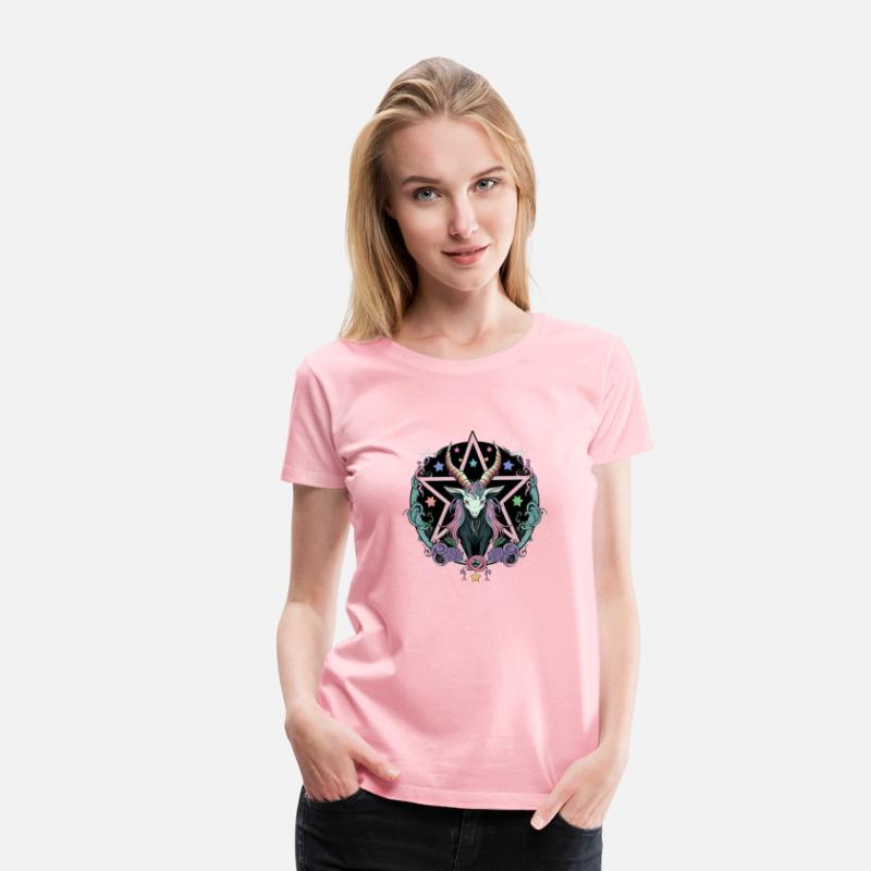 Kawaii Pastel Goth Cute Creepy Pentacle Baphomet G