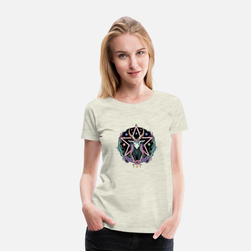 Kawaii Pastel Goth Cute Creepy Pentacle Baphomet G
