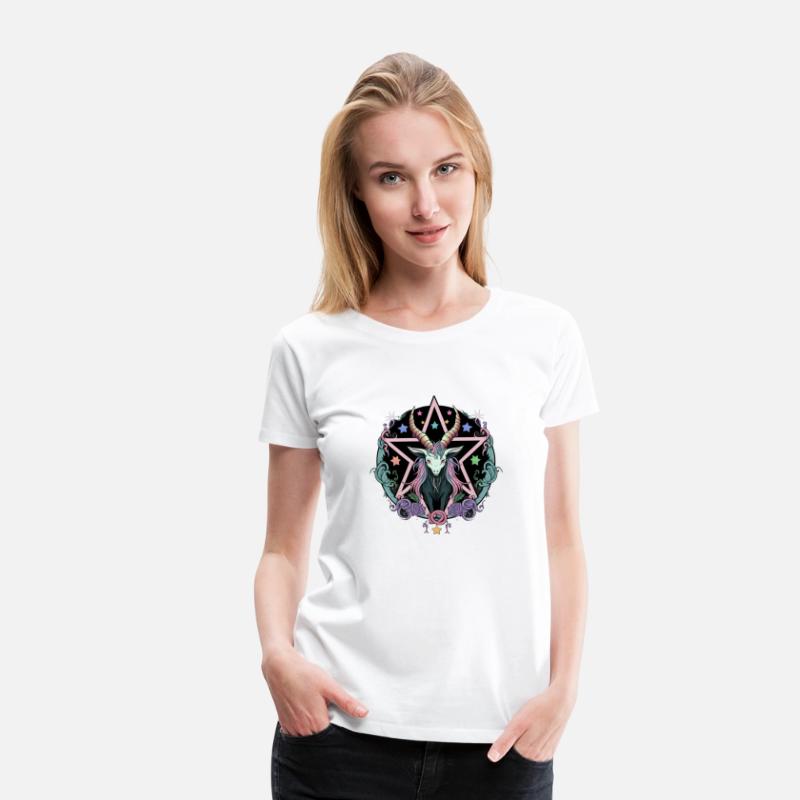 Kawaii Pastel Goth Cute Creepy Pentacle Baphomet G