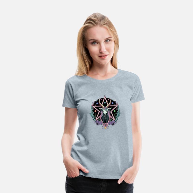 Kawaii Pastel Goth Cute Creepy Pentacle Baphomet G