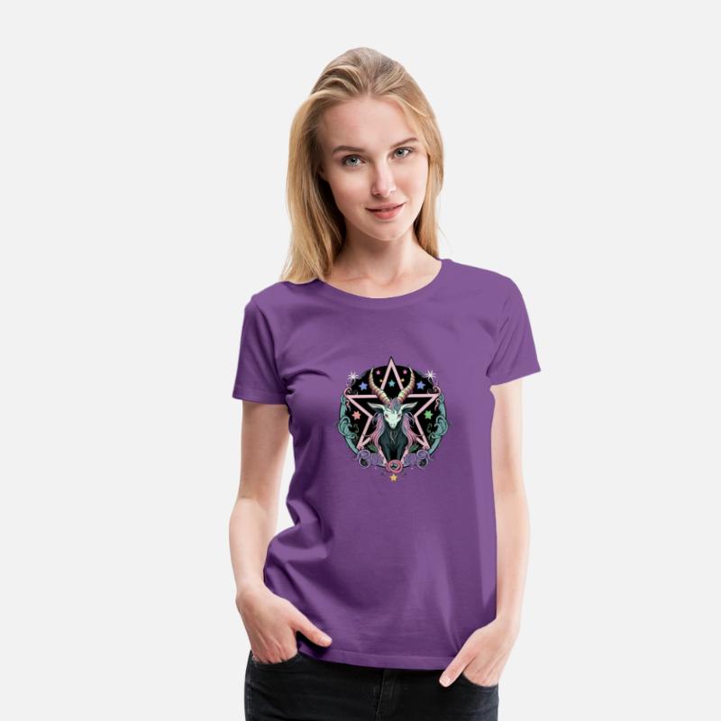 Kawaii Pastel Goth Cute Creepy Pentacle Baphomet G