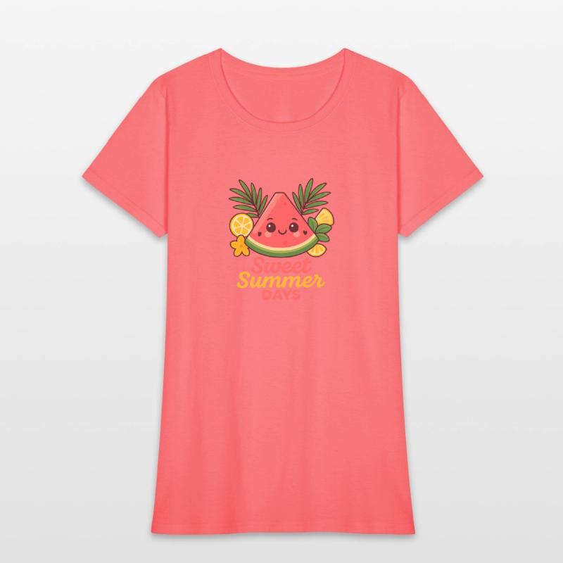 Kawaii Watermelon – Sweet Summer Days Tee