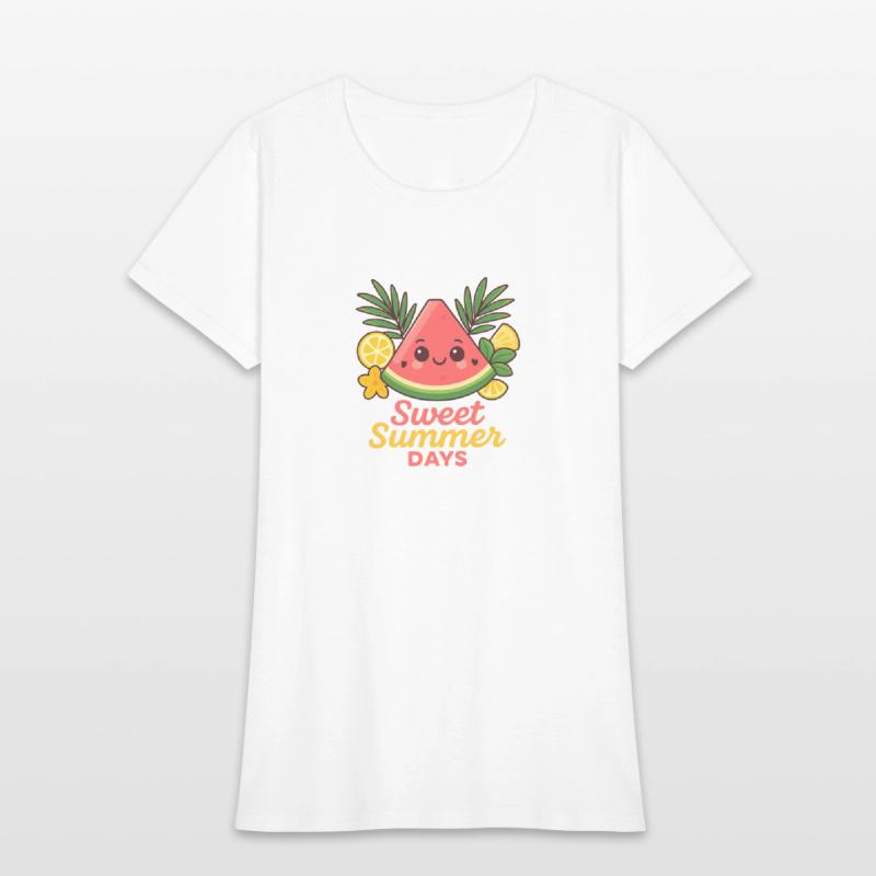 Kawaii Watermelon – Sweet Summer Days Tee