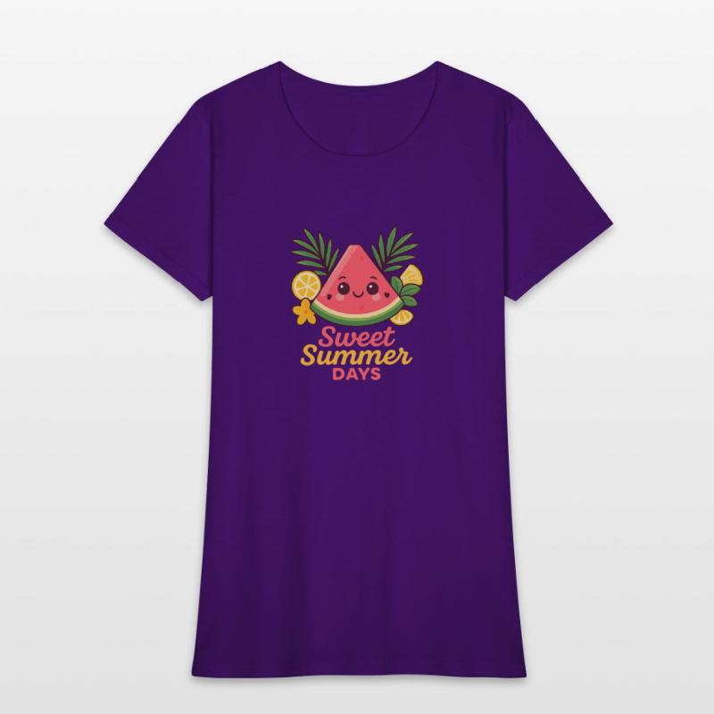 Kawaii Watermelon – Sweet Summer Days Tee