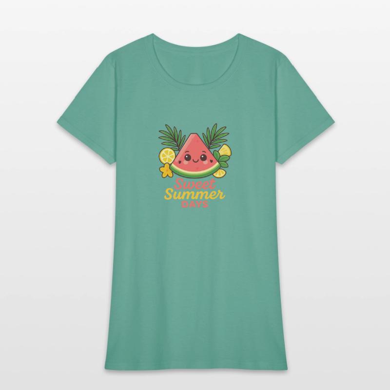 Kawaii Watermelon – Sweet Summer Days Tee
