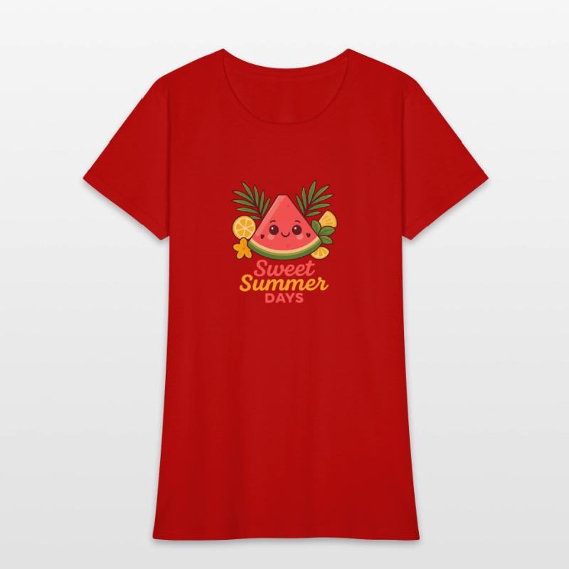 Kawaii Watermelon – Sweet Summer Days Tee