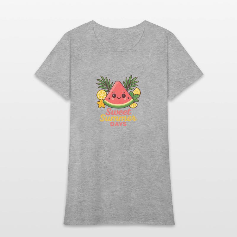 Kawaii Watermelon – Sweet Summer Days Tee