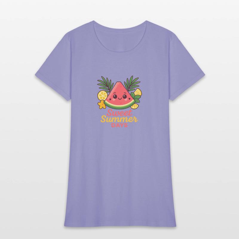 Kawaii Watermelon – Sweet Summer Days Tee