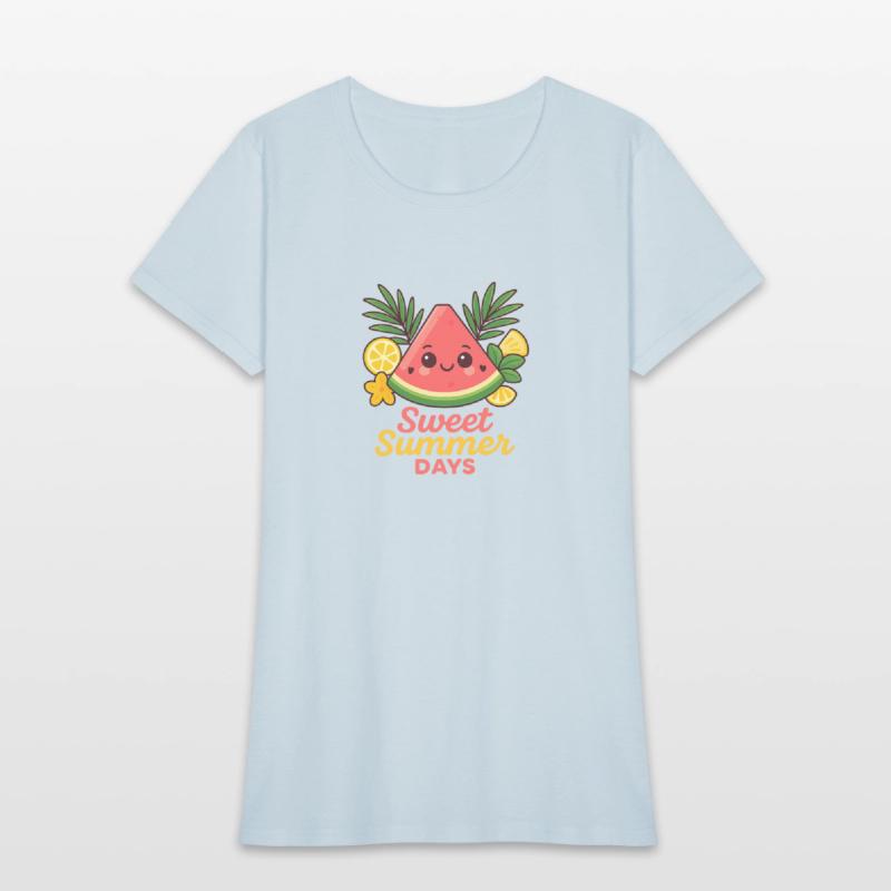 Kawaii Watermelon – Sweet Summer Days Tee