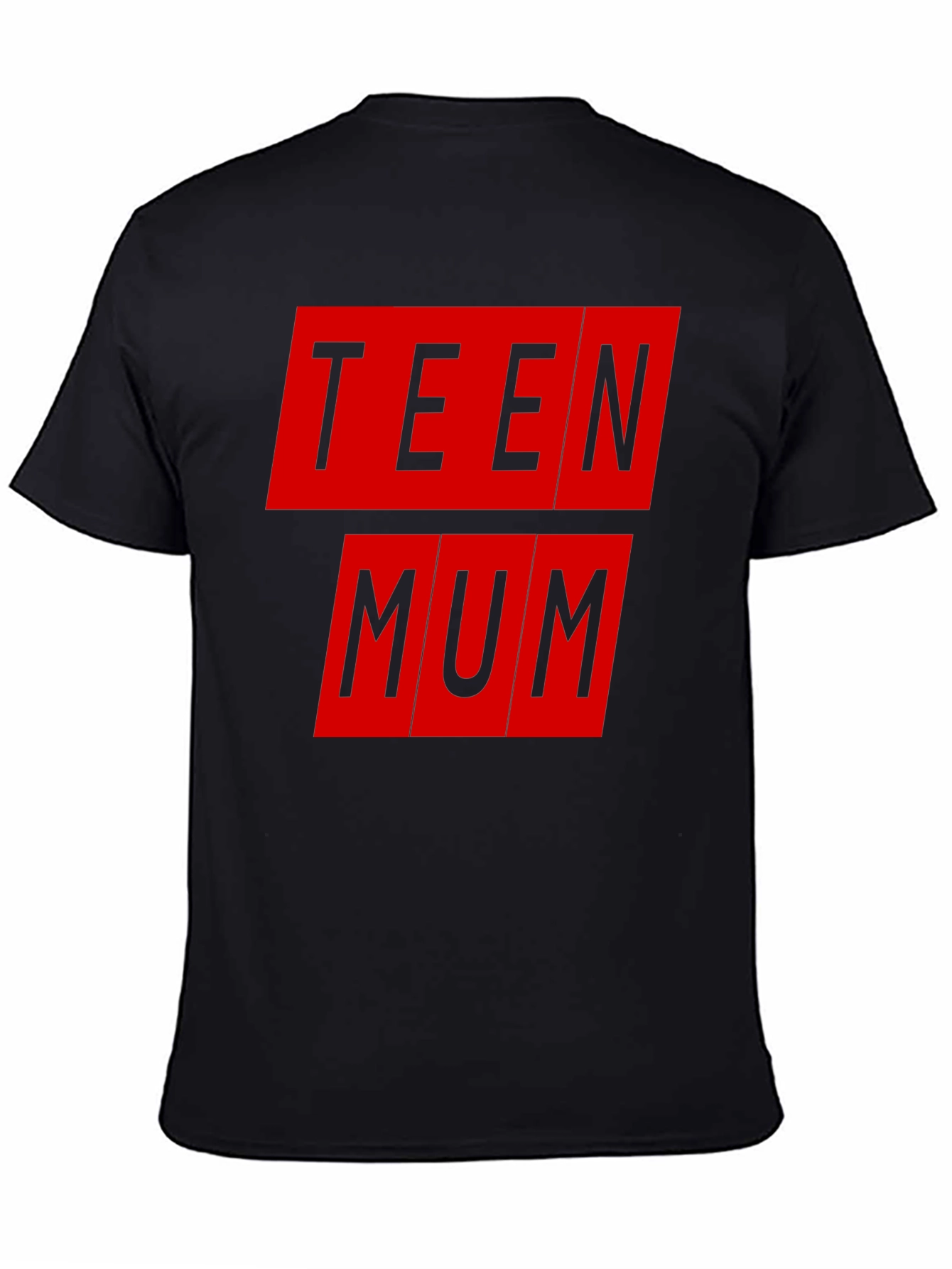Teen Mum Graphic Tee - Black