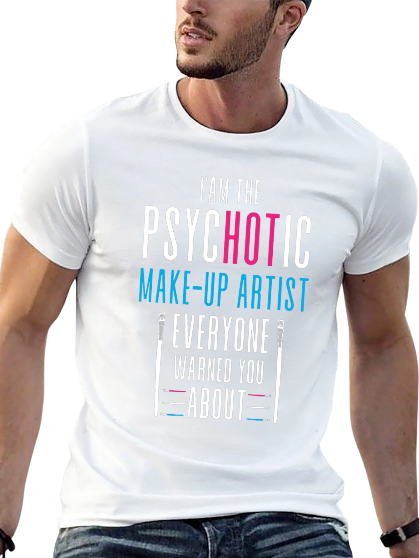 Psychotic Make-up Artist Black T-Shirt