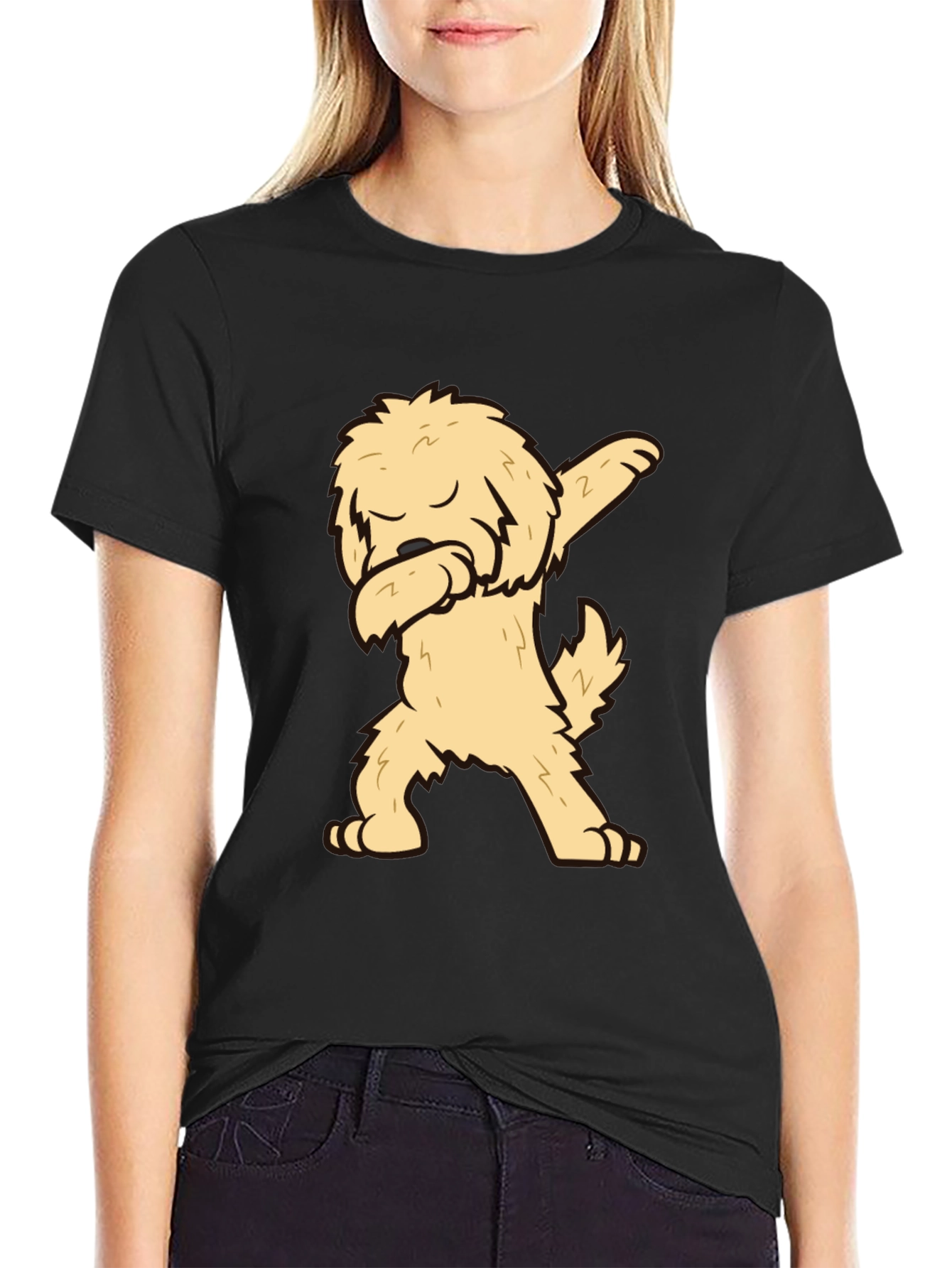 Dabbing Dog T-Shirt - Cool Graphic Tee