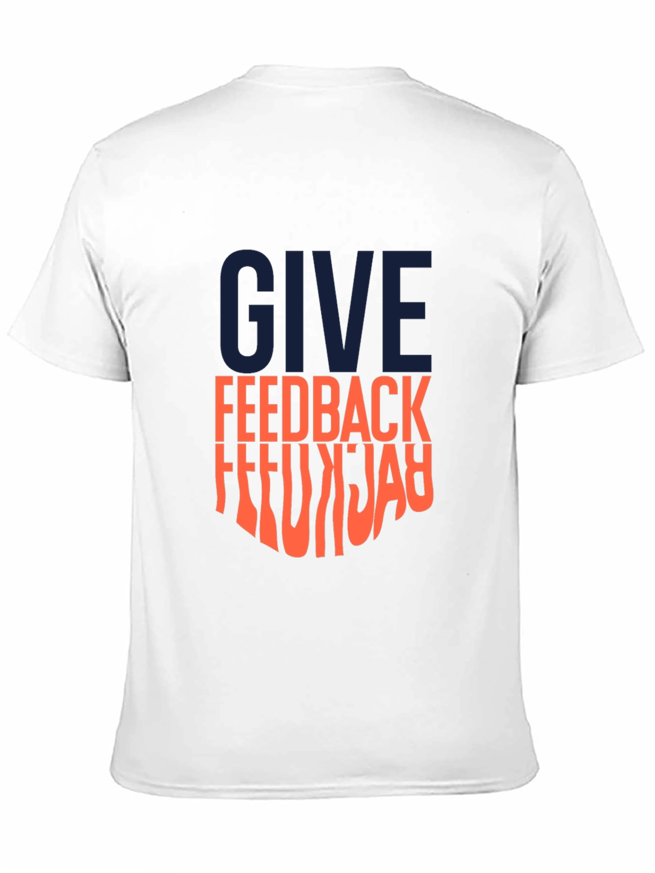 Give Feedback Mens Black Graphic Tee