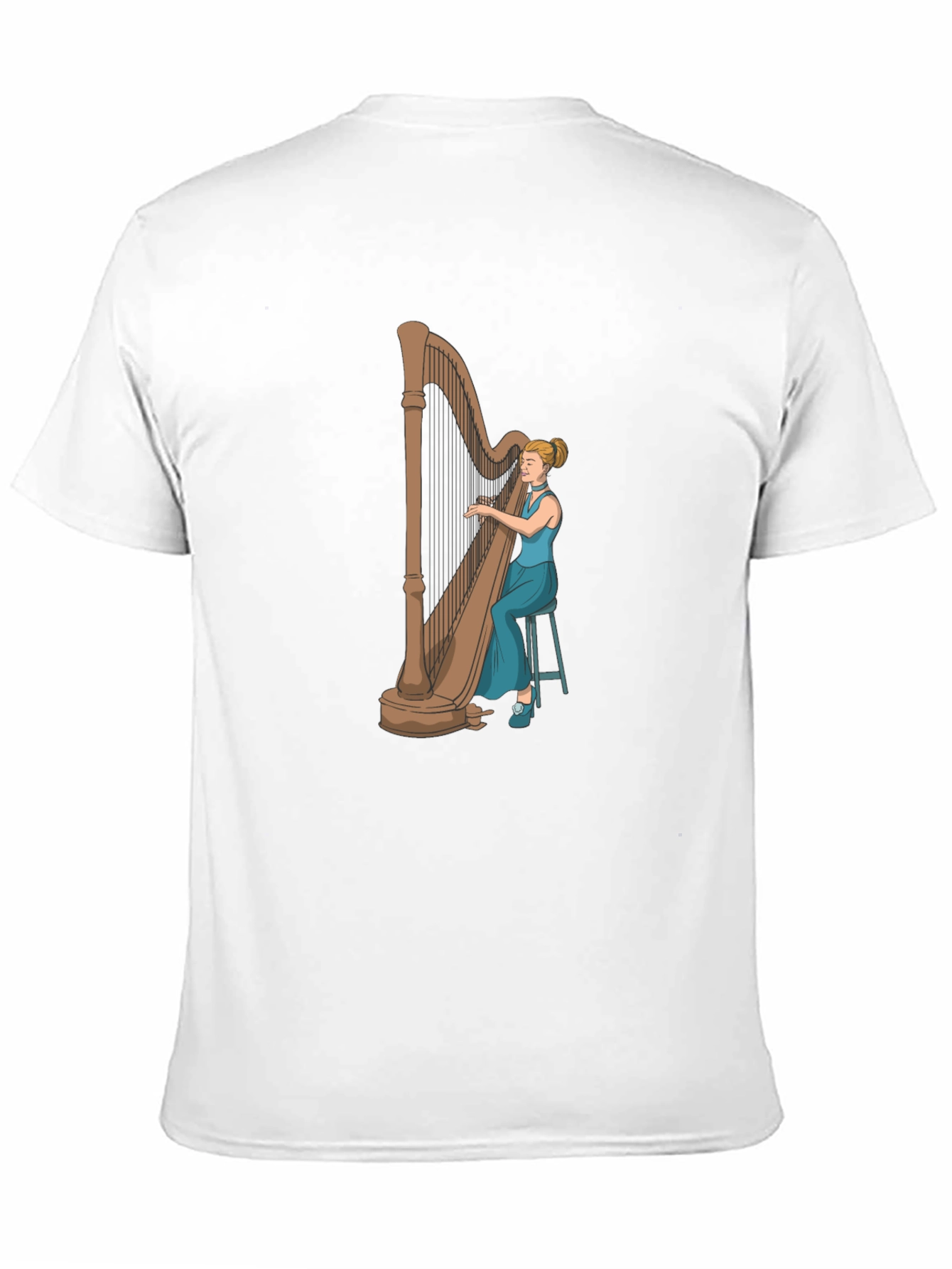 Harpist Graphic Tee - Musician T-Shirt