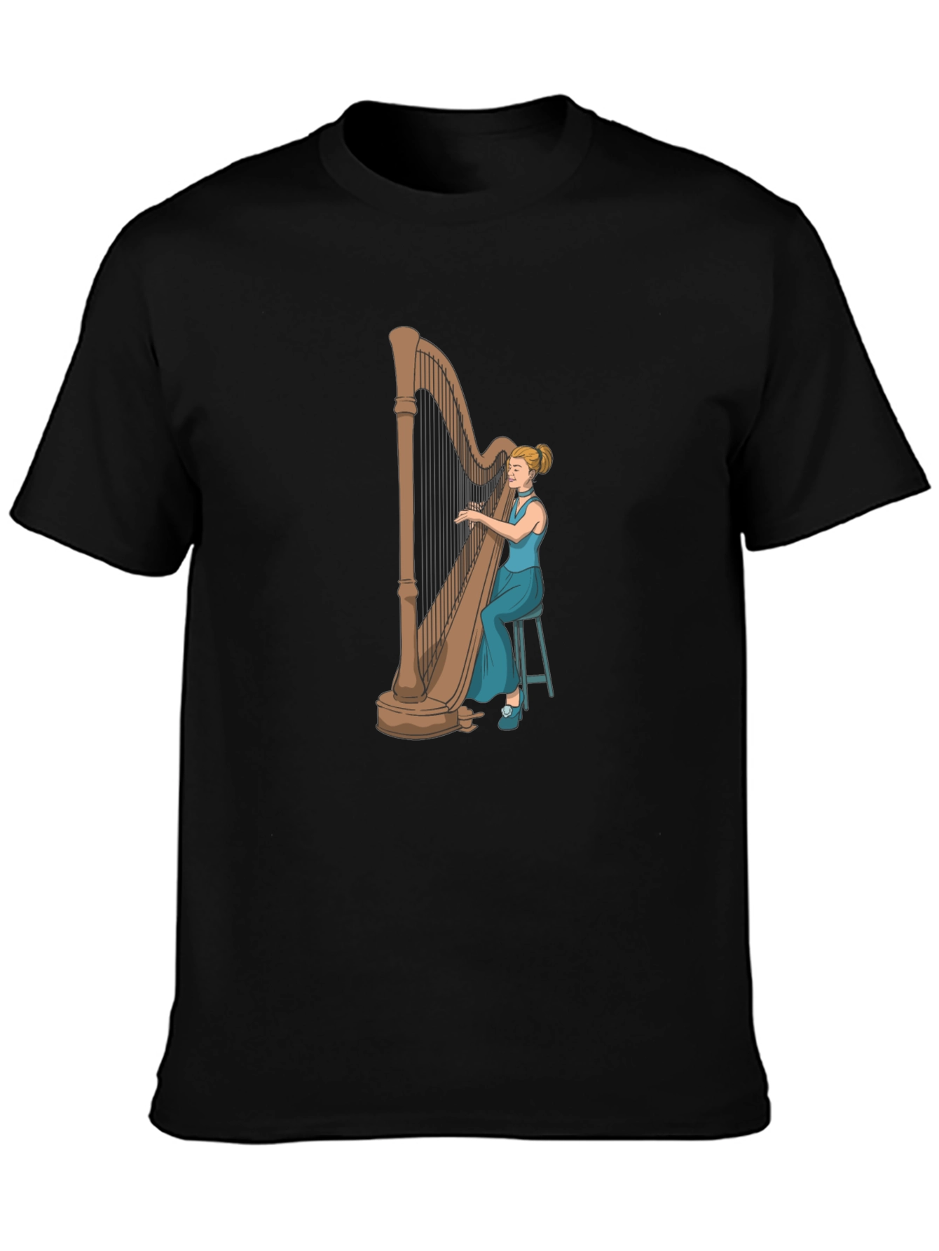 Harpist Graphic Tee - Musician T-Shirt