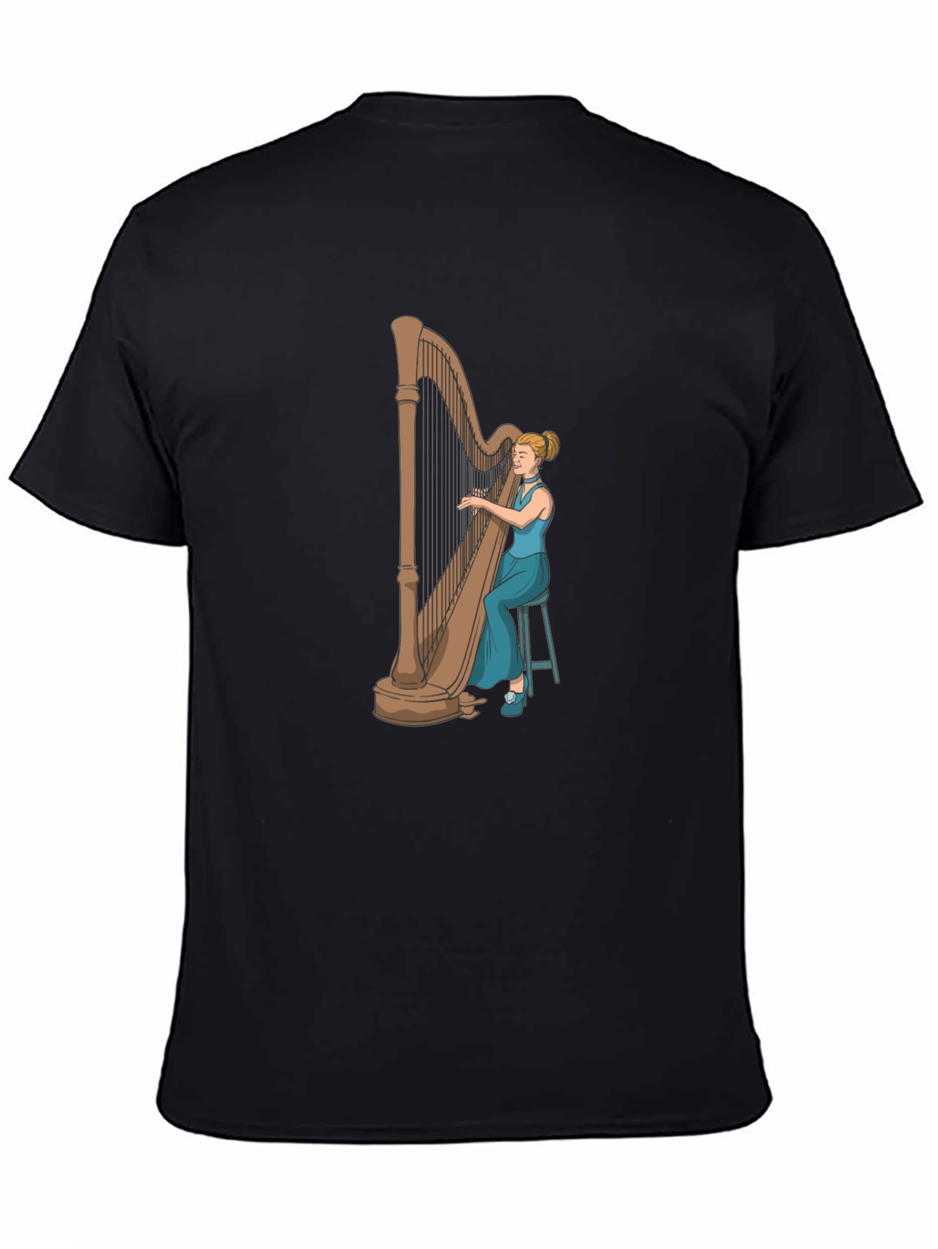Harpist Graphic Tee - Musician T-Shirt