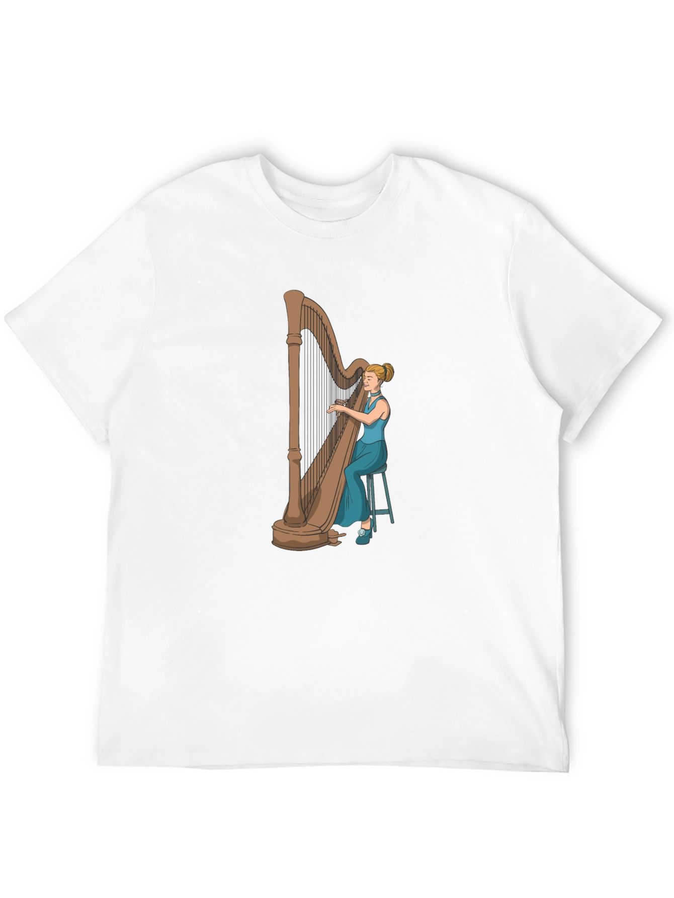 Harpist Graphic Tee - Musician T-Shirt