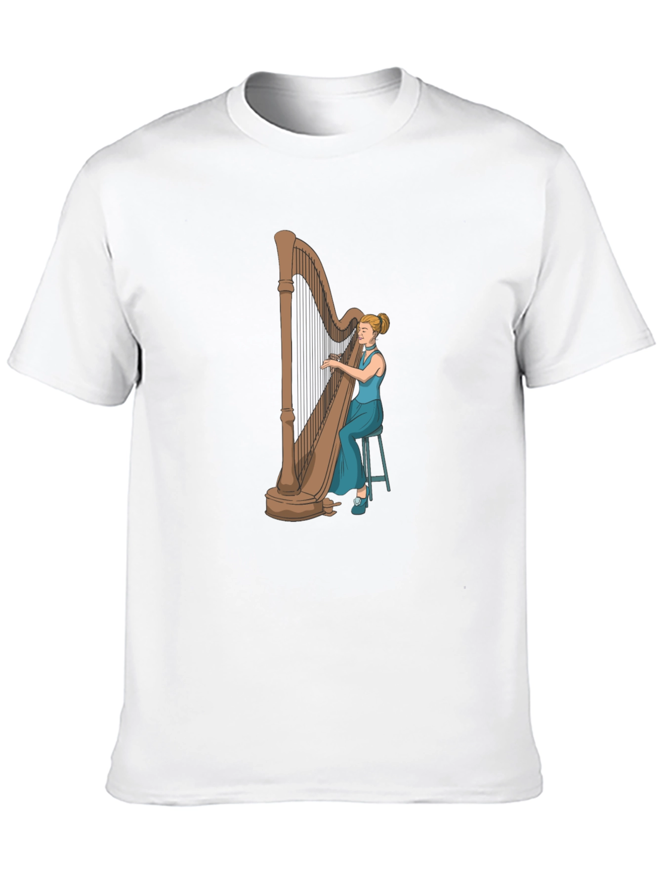 Harpist Graphic Tee - Musician T-Shirt