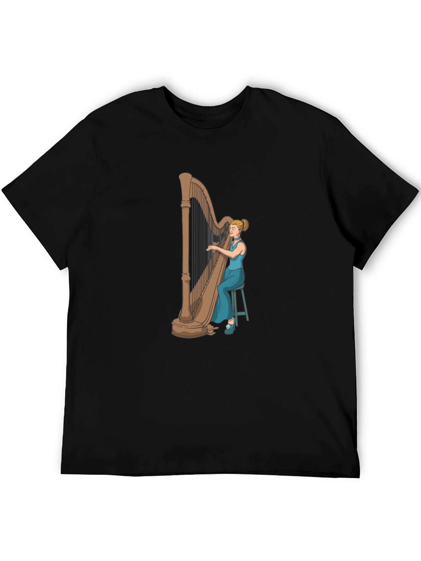 Harpist Graphic Tee - Musician T-Shirt