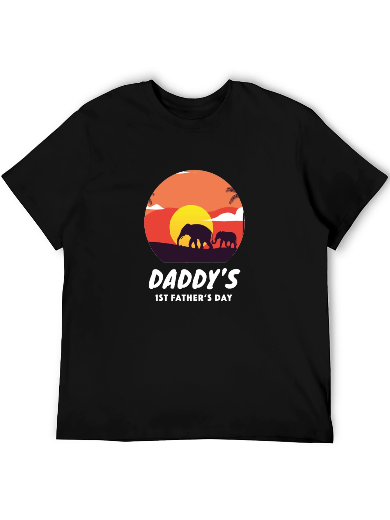 Daddys 1st Fathers Day Elephant T-Shirt
