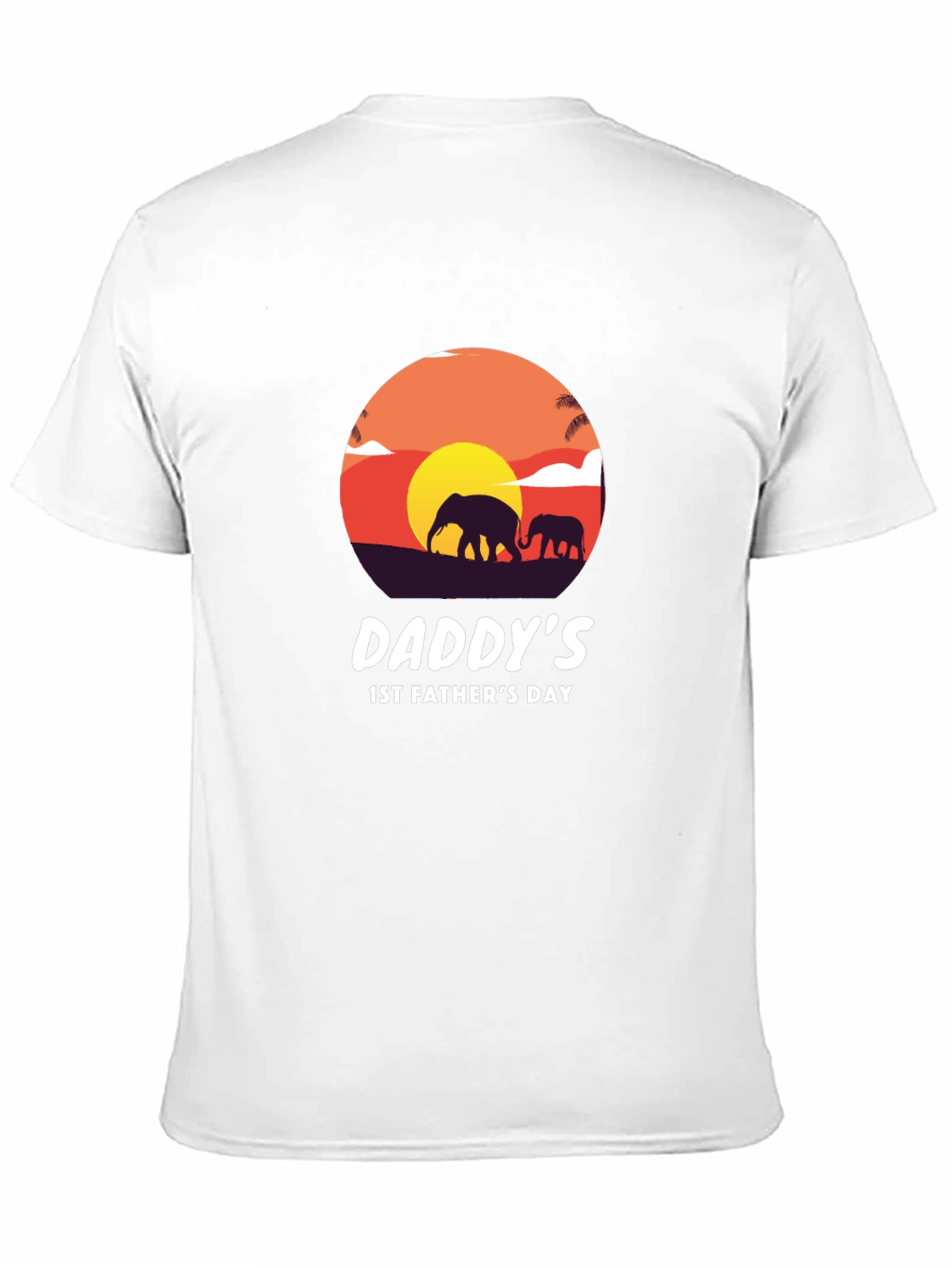 Daddys 1st Fathers Day Elephant T-Shirt